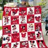 Ole Miss Rebels NCAA Mickey Disney Fleece Blanket Quilt2B1 CJD3O