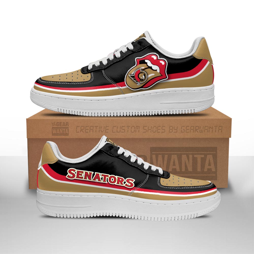 Ottawa Senators Sneakers Custom Force Shoes Sexy Lips For Fans 1 GearWanta