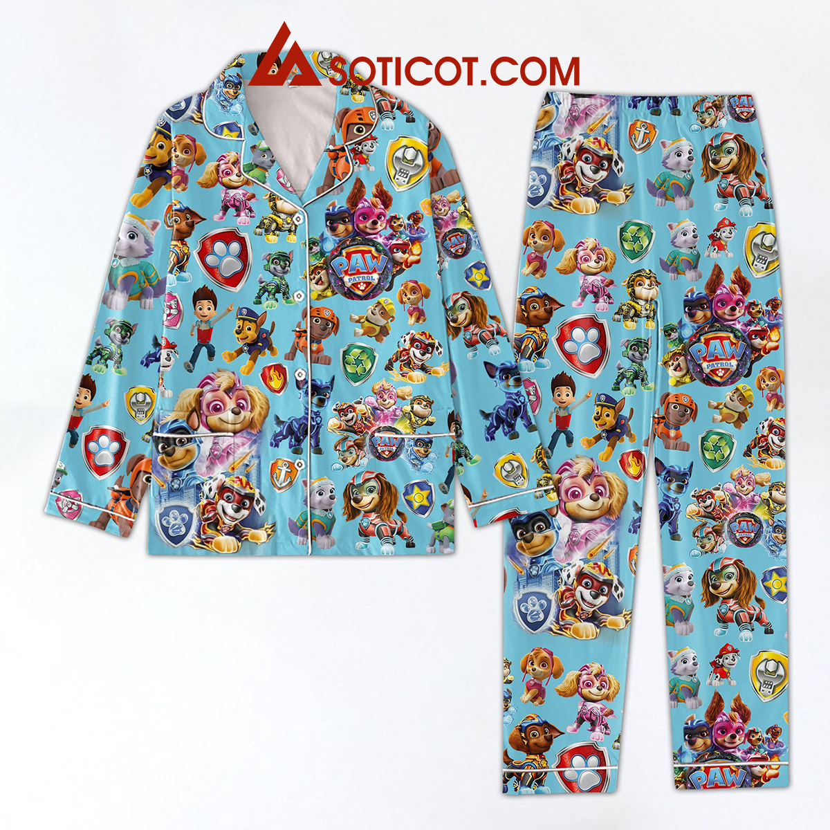 Paw Patrol Cartoon Movies Pajamas Set2B1 Z9kfD