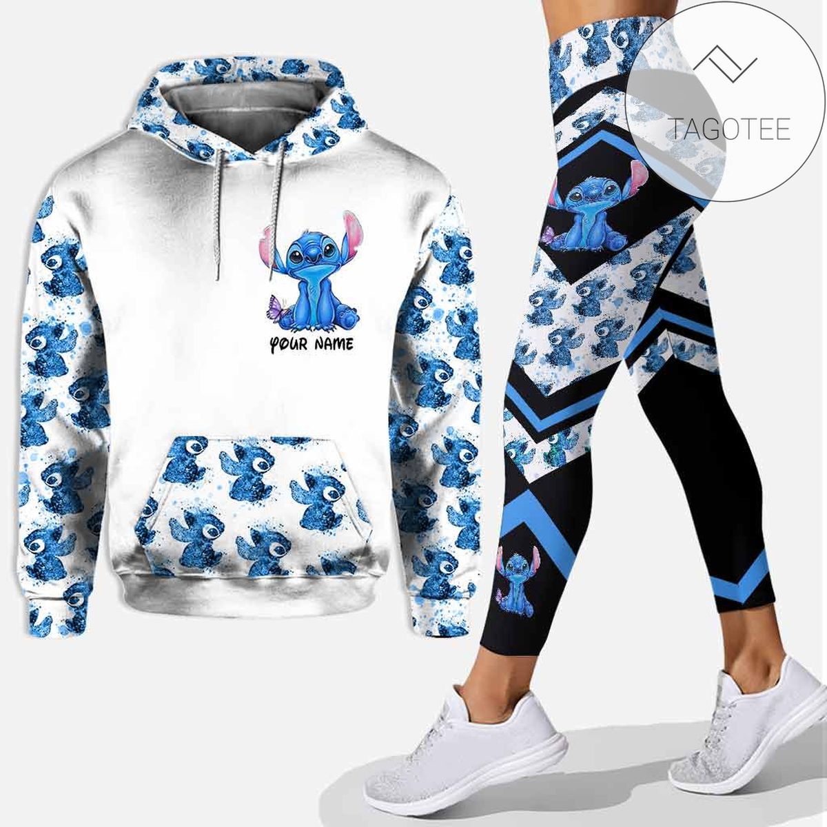 Personalized Stitch Rock Paper Scissors Throat Punch I Win All Over Print 3D Hoodie Leggings