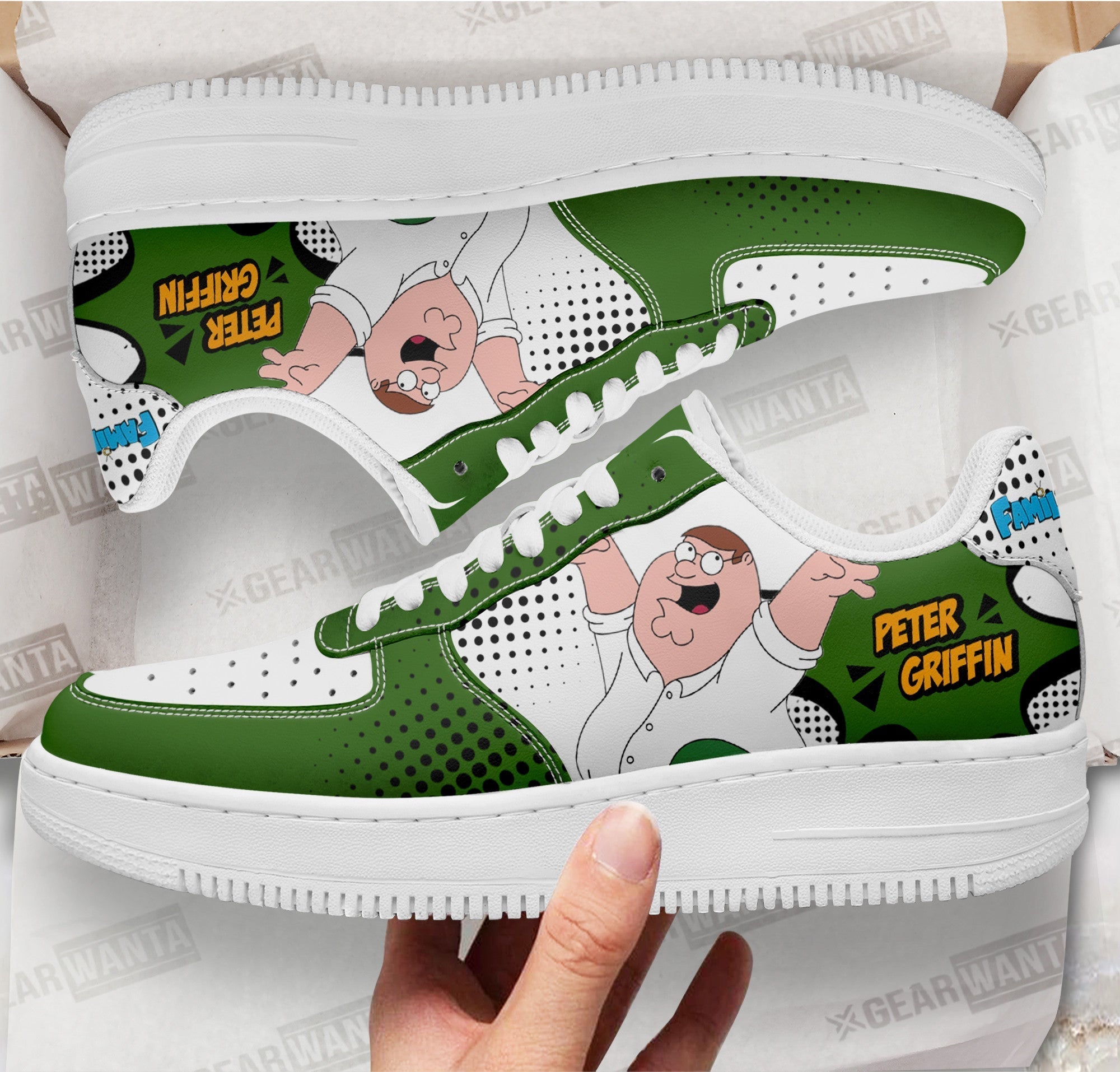 Peter Griffin Family Guy Air Sneakers Custom Cartoon Shoes 1 GearWanta