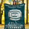 Philadelphia Eagles Lincoln Financial Field Stadium Fleece Blanket Quilt2B1 tPM7j