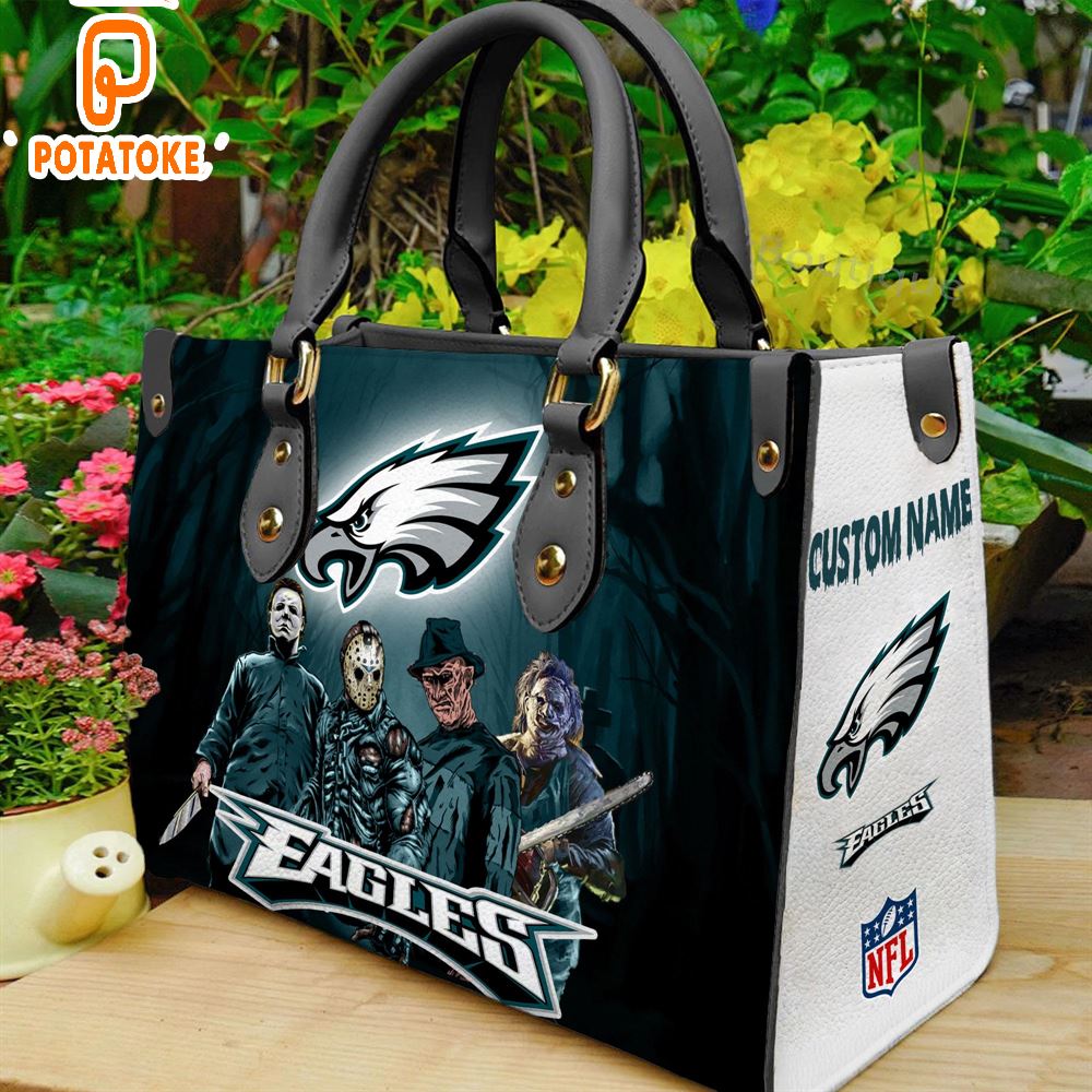 Philadelphia Eagles NFL Halloween Women Leather Hand Bag