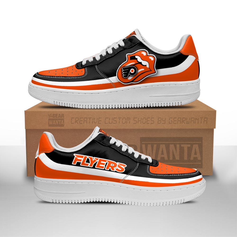 Philadelphia Flyers Sneakers Custom Force Shoes Sexy Lips For Fans 1 GearWanta