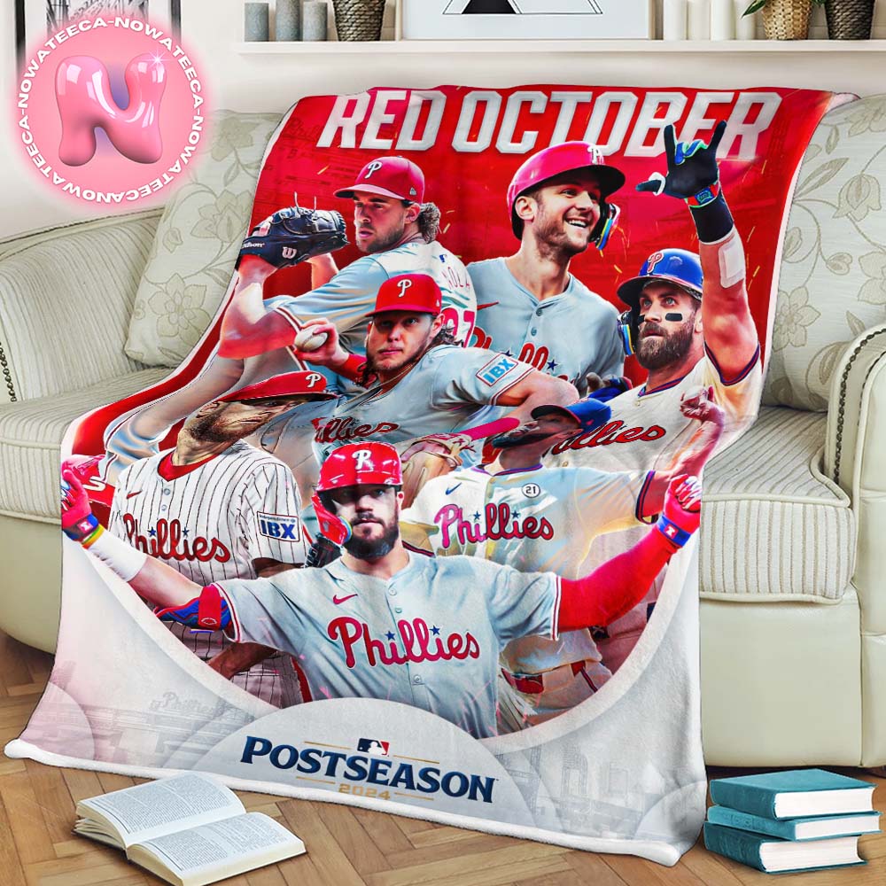 Philadelphia Phillies Are Clinched To The 2024 MLB Post Season 2024 On Red October Blanket