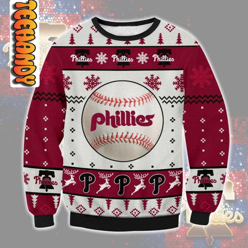 Philadelphia Phillies P Christmas Ugly Sweater