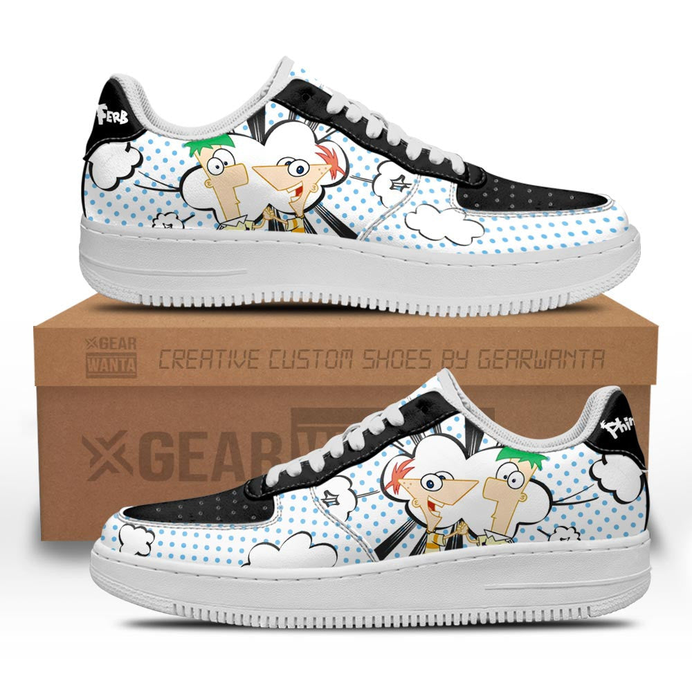 Phineas and Ferb Air Sneakers Custom Shoes 1 GearWanta