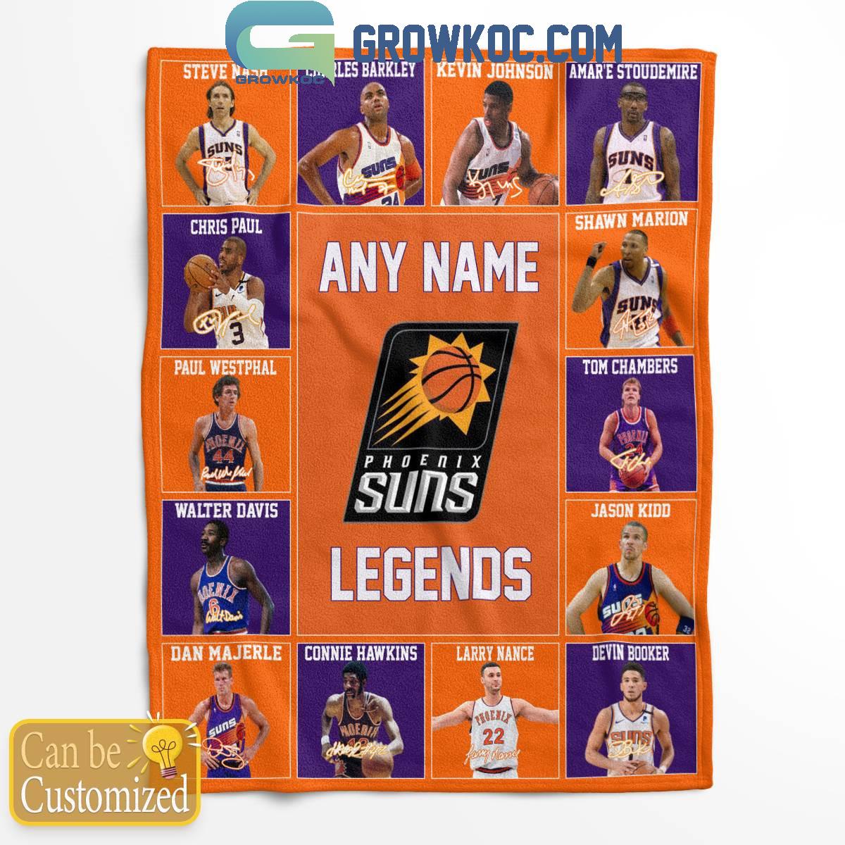 Phoenix Suns Legends 2024 Fan Personalized Fleece Blanket Quilt 1 WSevn