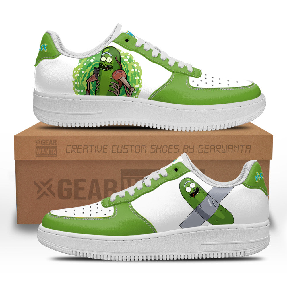 Pickle Rick Rick and Morty Custom Air Sneakers QD13 1 GearWanta