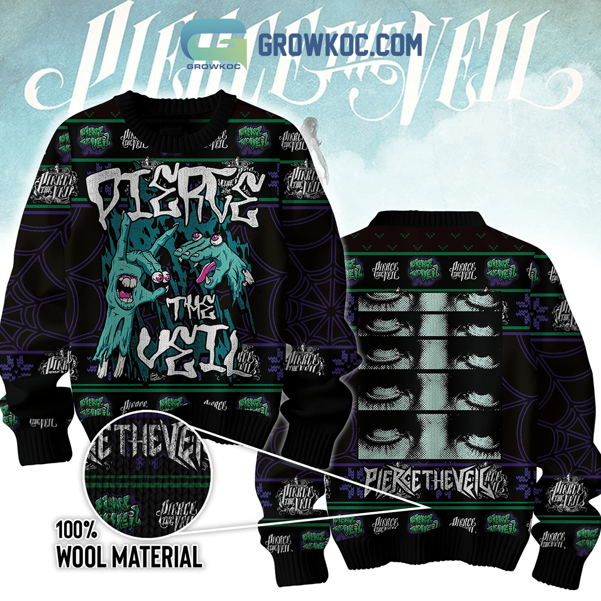 Pierce The Veil Rock Fan Ugly Sweater2B1 u6s2J