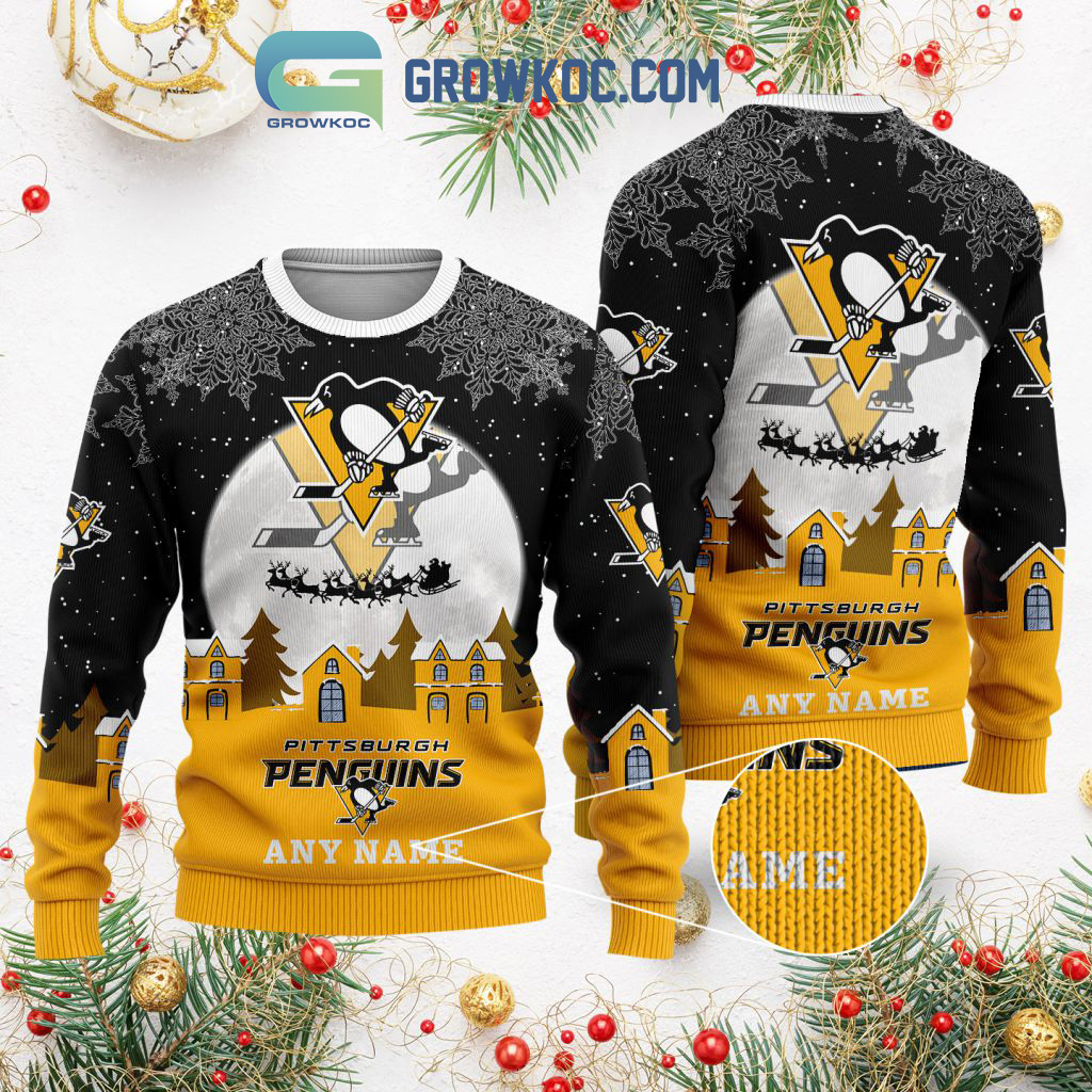 Pittsburgh Penguins NHL Merry Christmas Personalized Ugly Sweater2B1 loyPS