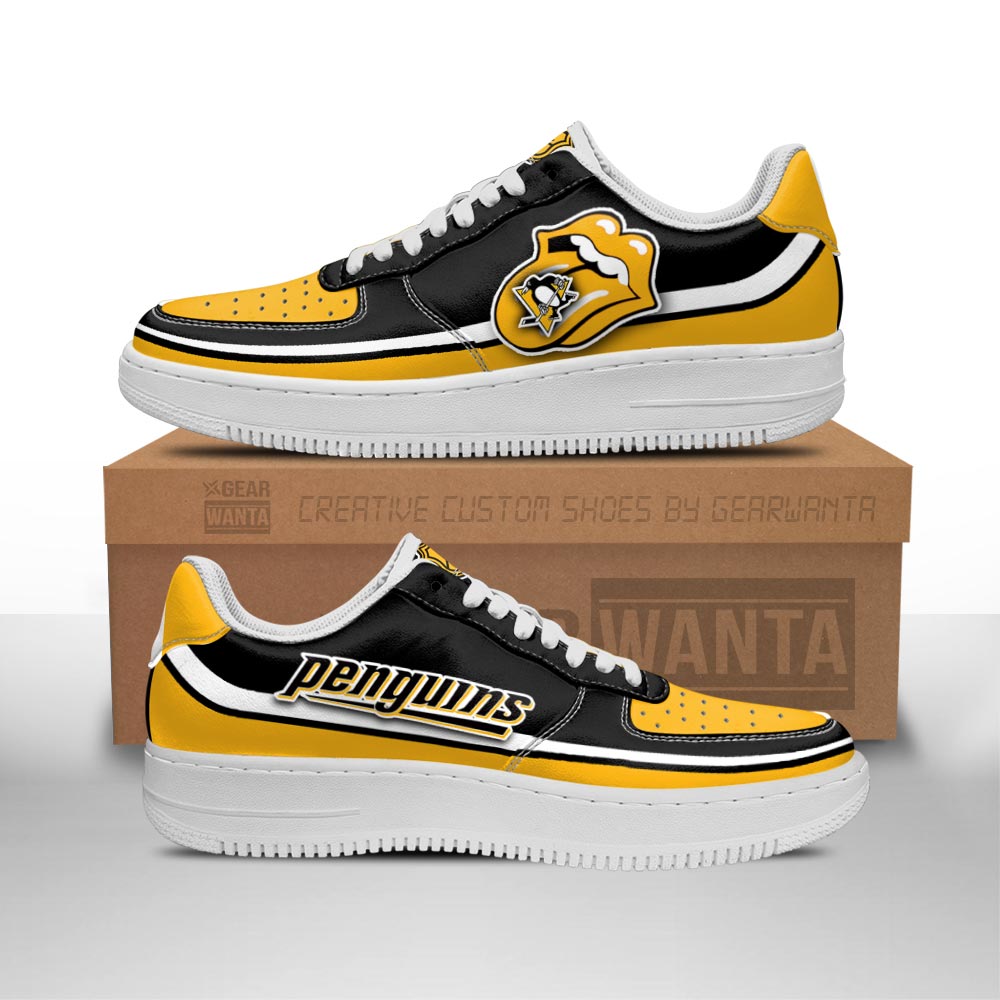 Pittsburgh Penguins Sneakers Custom Force Shoes Sexy Lips For Fans 1 GearWanta