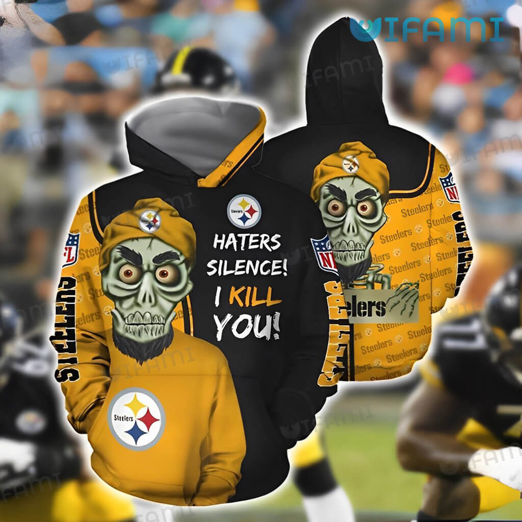 Pittsburgh Steelers Achmed Skull All Over Print Hoodie 0