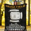 Pittsburgh Steelers Acrisure Stadium Fleece Blanket Quilt2B1 DV9AT