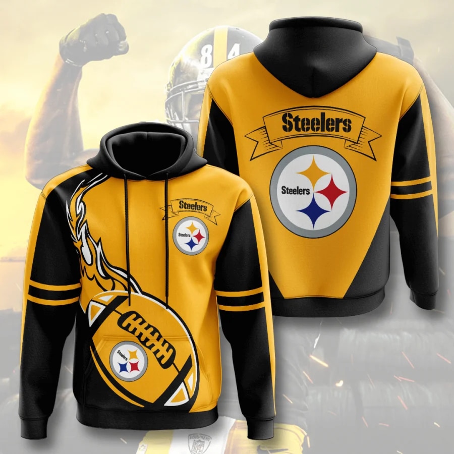 Pittsburgh Steelers Flame Balls Graphic Hoodie A Great Gift For Fans 0