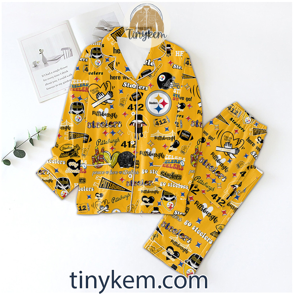 Pittsburgh Steelers Icons Bundle Pajamas Set2B1 Pp97d