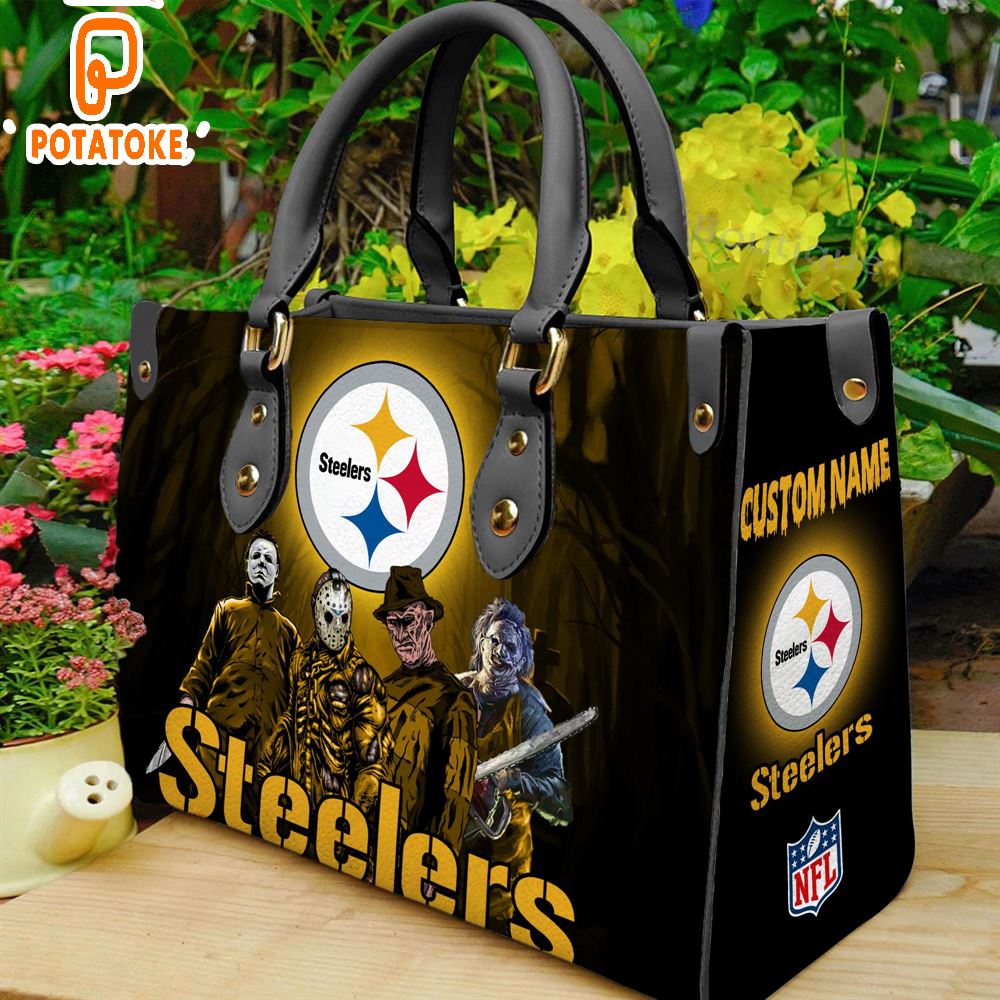 Pittsburgh Steelers NFL Halloween Women Leather Hand Bag