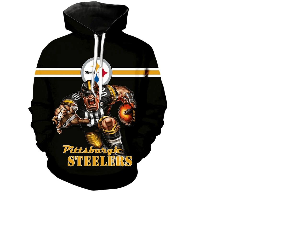 Pittsburgh Steelers UltraCool Design 3D Pullover Show Off Your Fashion Sense 0