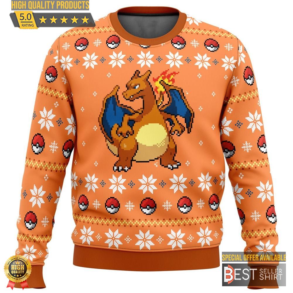 Pokemon Anime Blaze Charizard Ugly Sweater Gifts Christmas Gifts 1