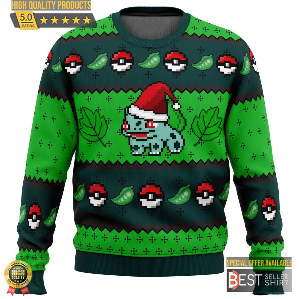 Pokemon Anime Bulbasaur Ugly Sweater Christmas Gifts 1