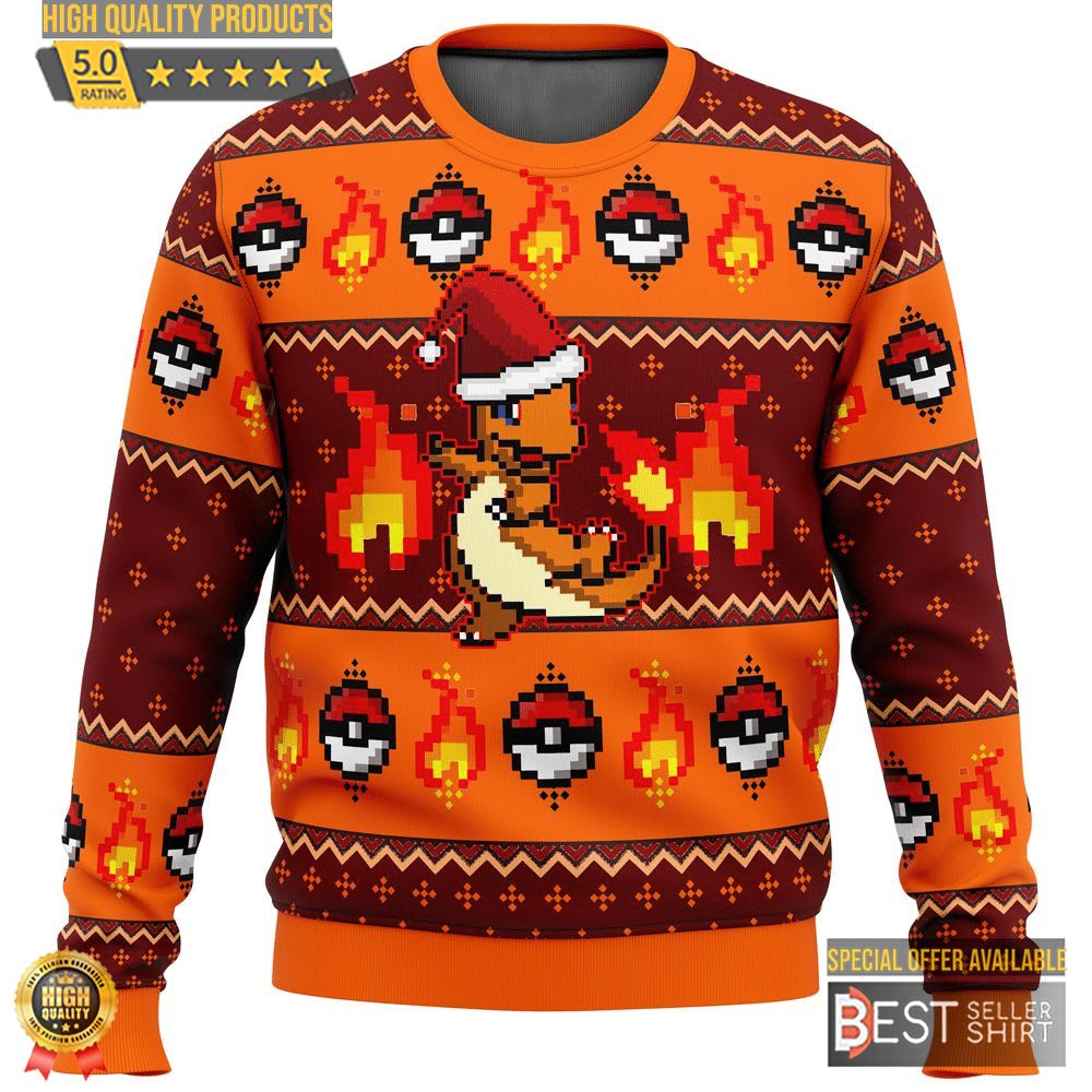 Pokemon Anime Charmander Ugly Sweater Gifts Christmas Gifts 1