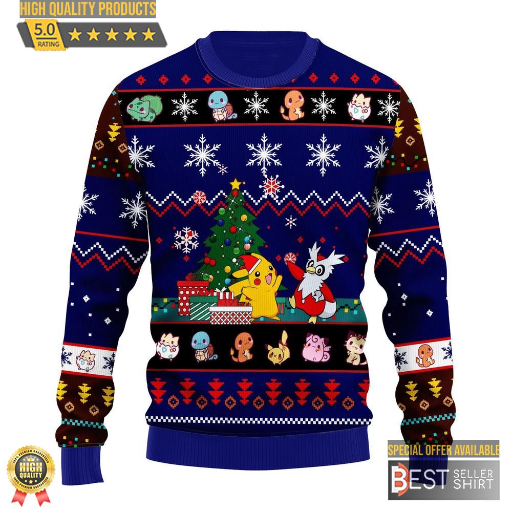 Pokemon Anime Christmas Ugly Sweater Christmas Gifts 1