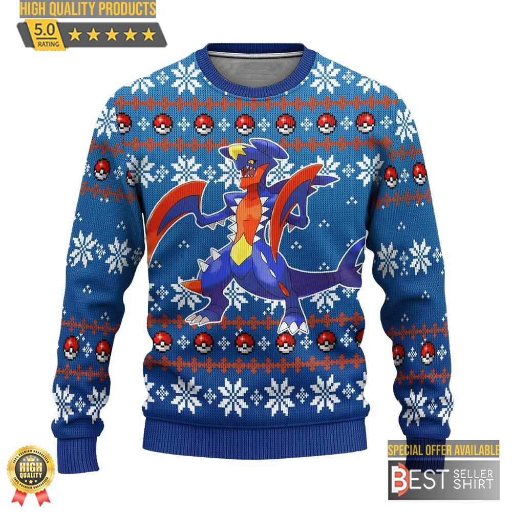 Pokemon Anime Garchomp Ugly Sweater Christmas Gifts 1