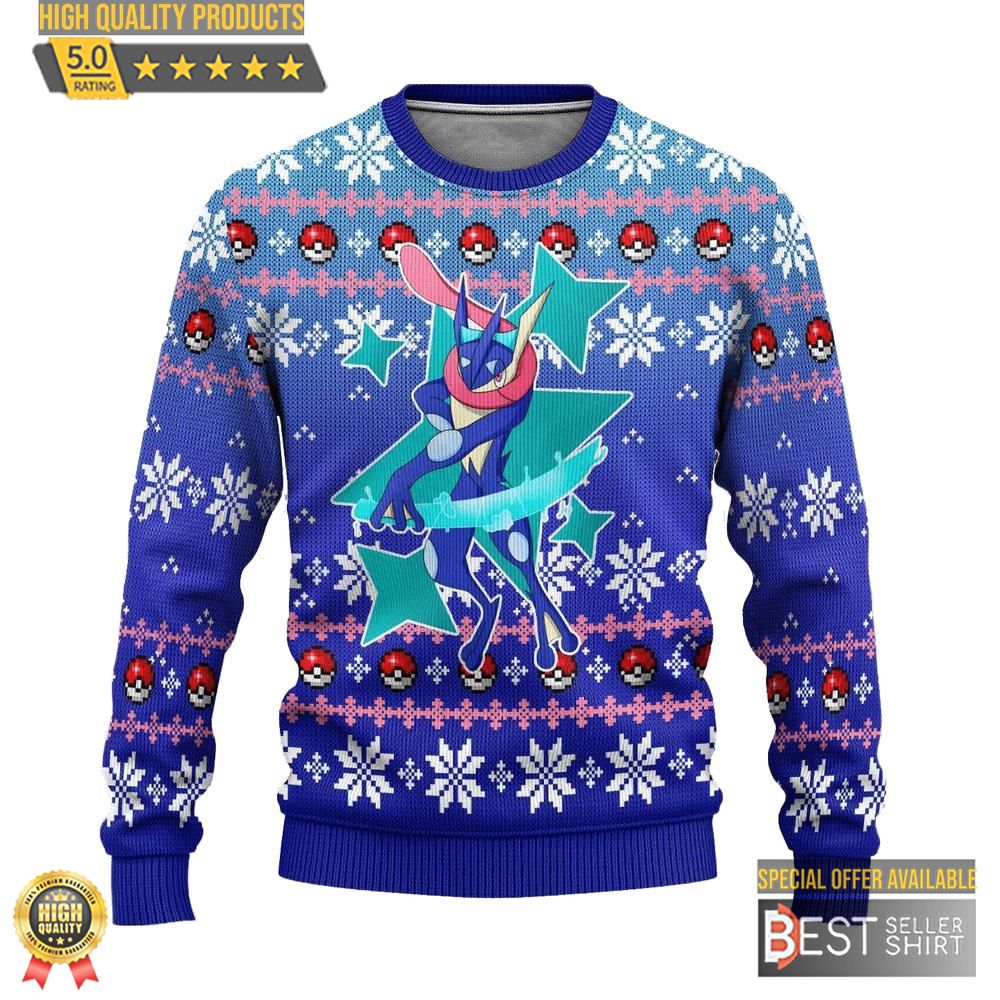 Pokemon Anime Greninja Ugly Sweater Christmas Gifts 1