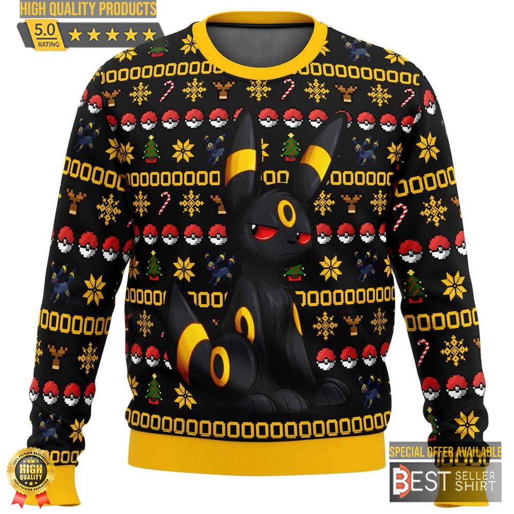 Pokemon Anime Umbreon Ugly Sweater Christmas Gifts 1