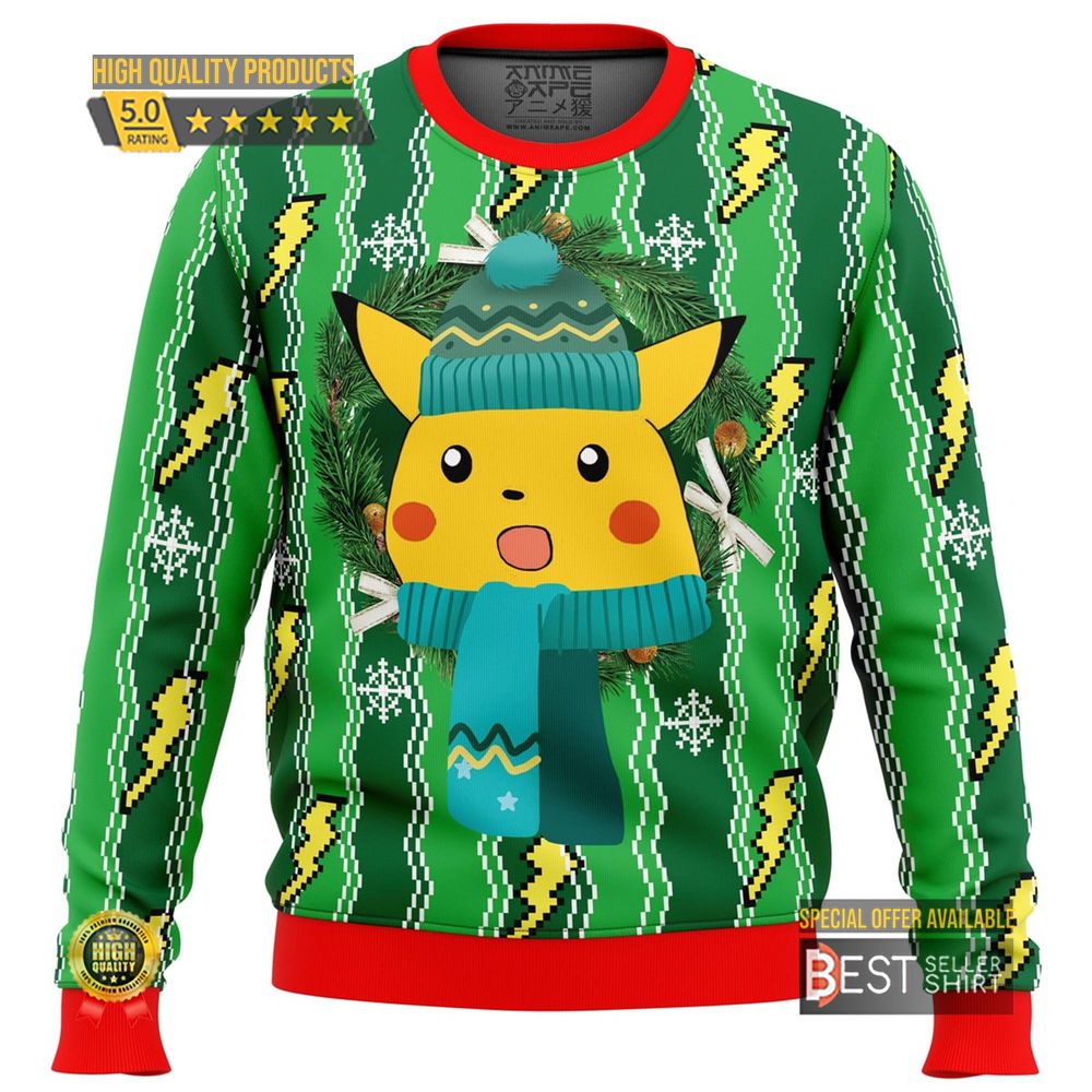 Pokemon Ugly Christmas Sweatshirt Pikachu Raichu Ugly Sweater Pokemon Christmas Gift Pokemon 1