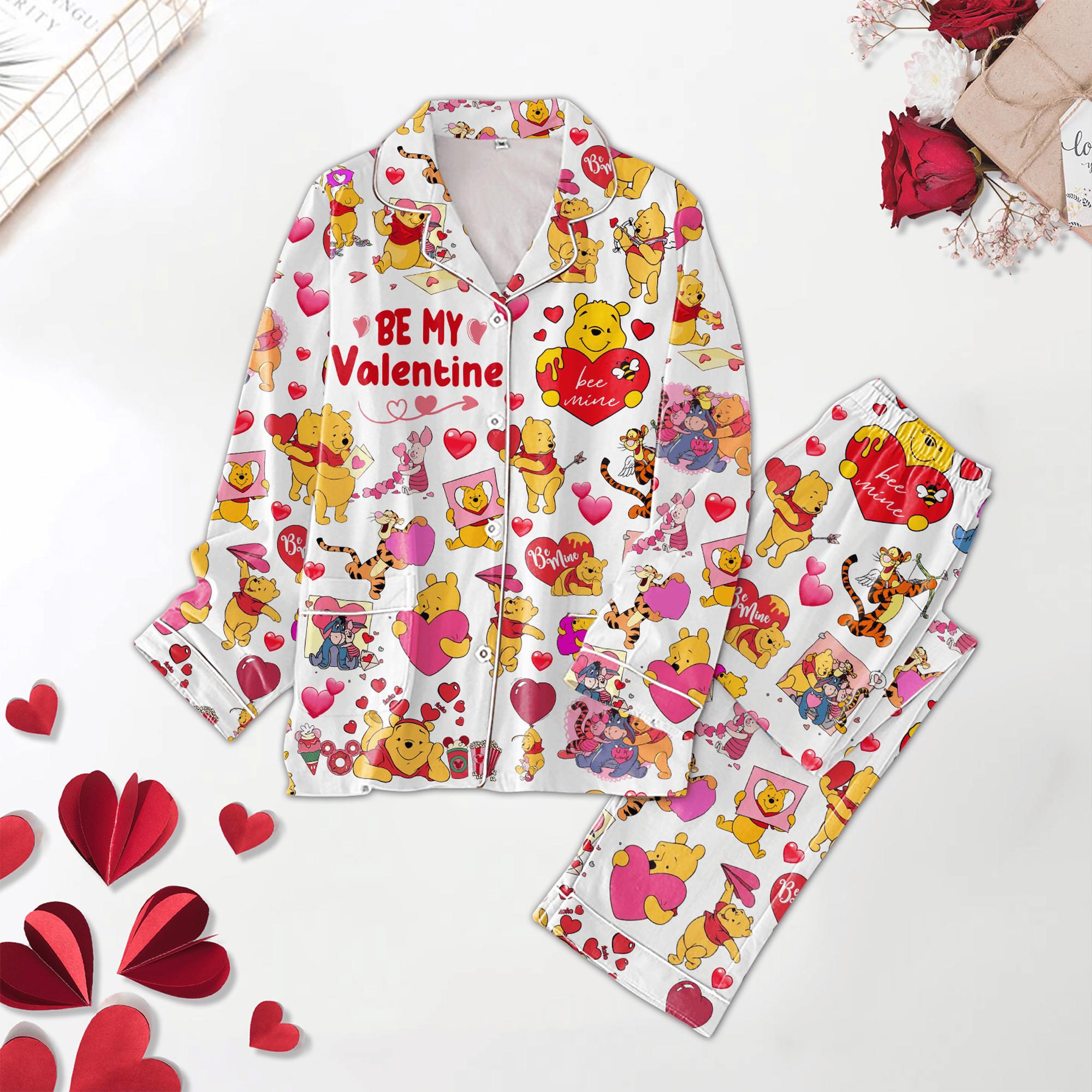 Pooh Valentine Pajamas Set2B1 pRE4K