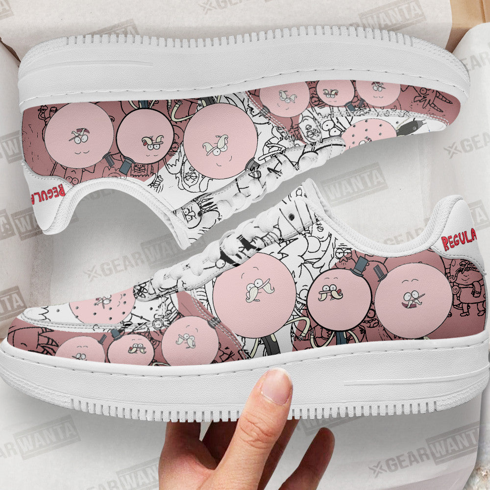 Pops Maellard Regular Show Air Sneakers Custom Cartoon Shoes 1 GearWanta