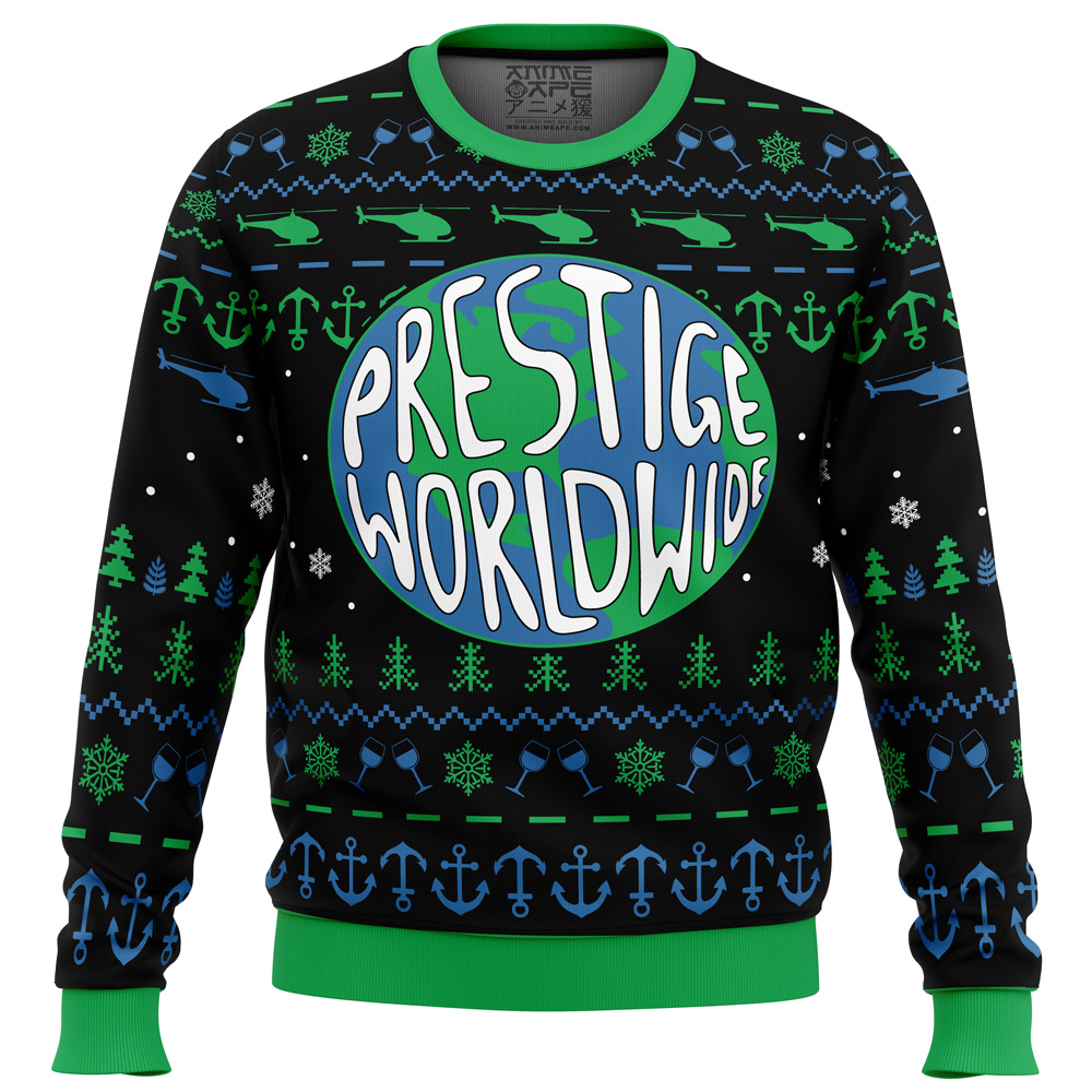 Prestige Worldwide Step Brothers Ugly Christmas Sweater FRONT mockup