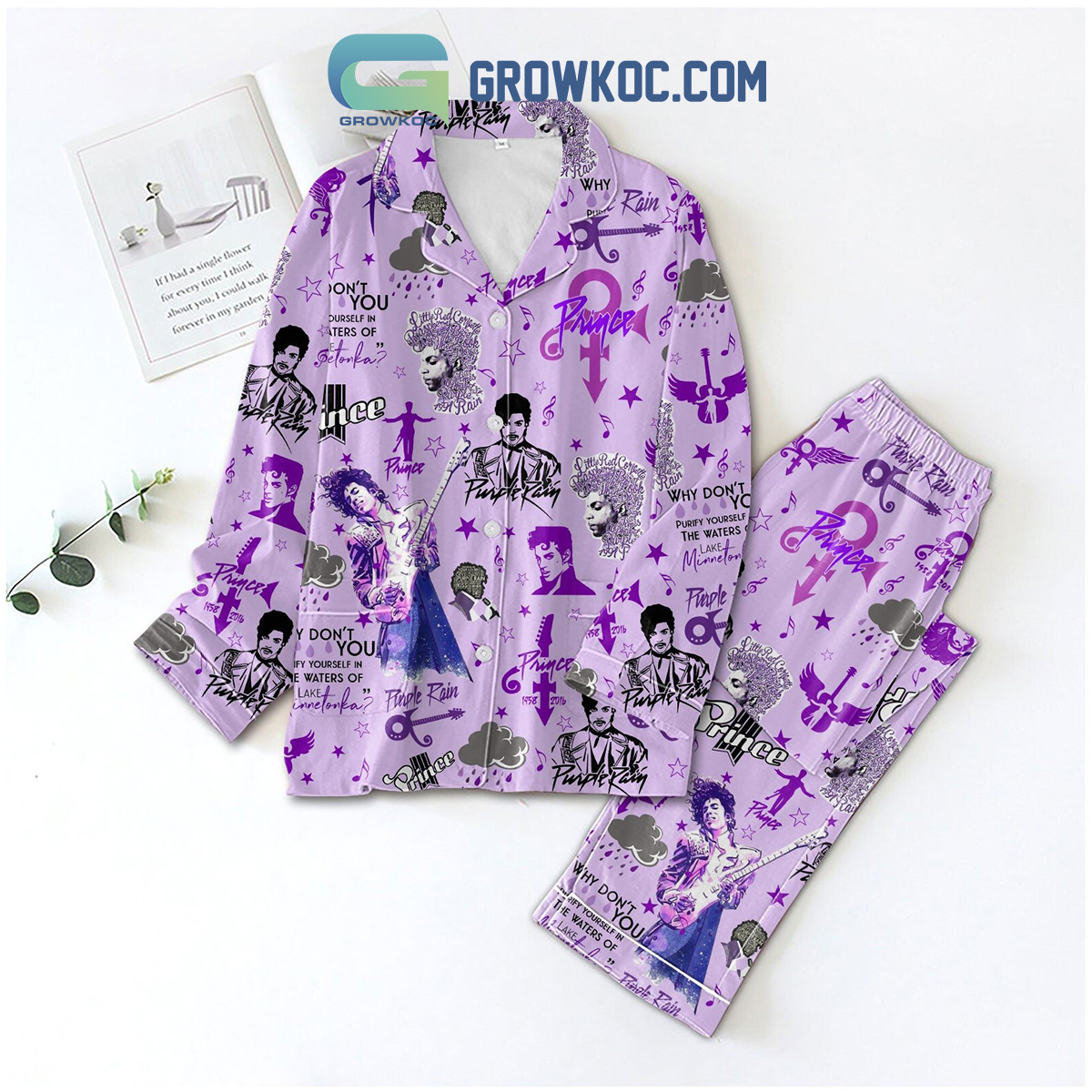 Prince Purple Rain 1958 2016 Memories Pajamas Set2B1 Z9Zvl