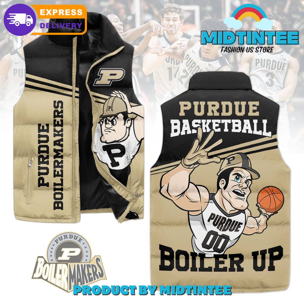 Purdue Boilermakers Basketball Boiler Up Cotton Vest 1