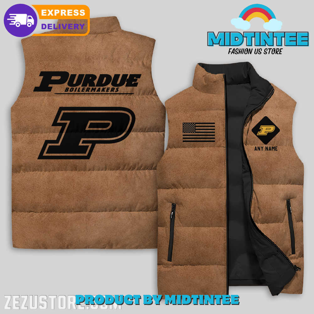 Purdue Boilermakers NCAA Sleeveless Jacket 1 KoGKu