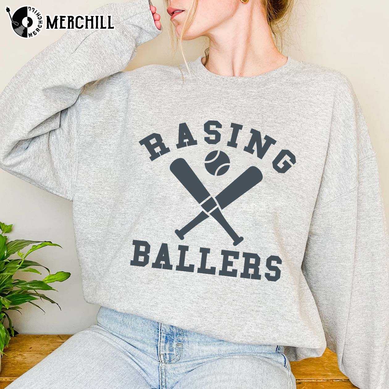 Raising Ballers Sweatshirt Baseball Mama Shirt Funny Mothers Day Gift 4