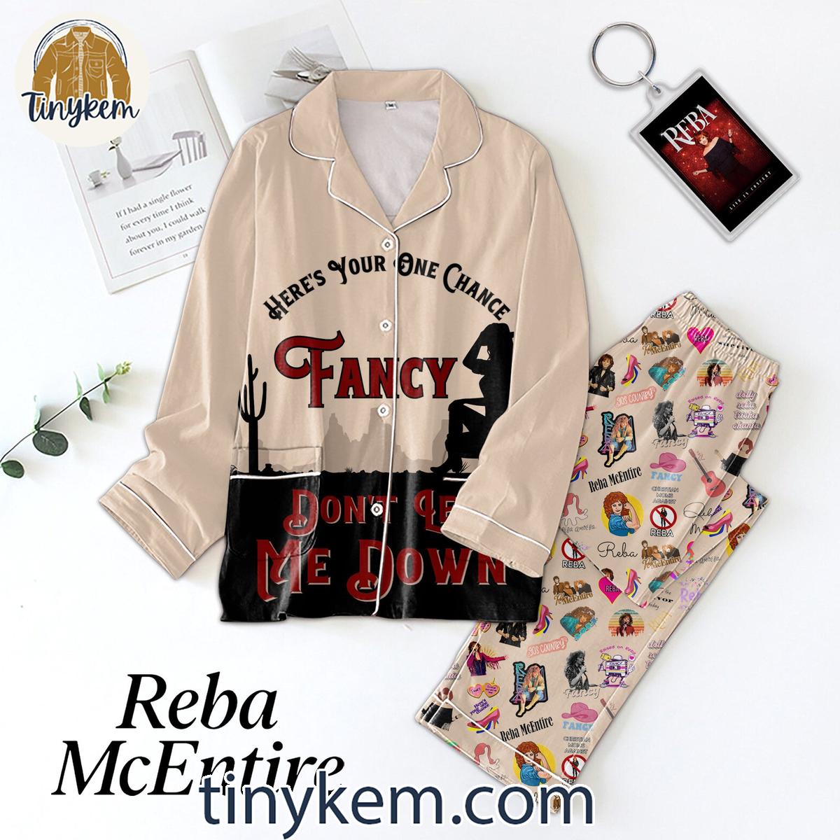 Reba McEntire Button Down Pajamas Fancy Dont Let Me Down 1 ab5q8