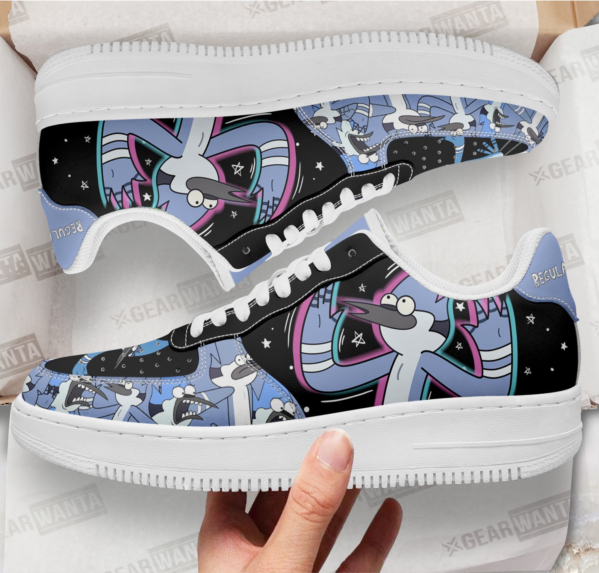 Regular Show Mordecai Air Sneakers Custom Shoes 1 GearWanta