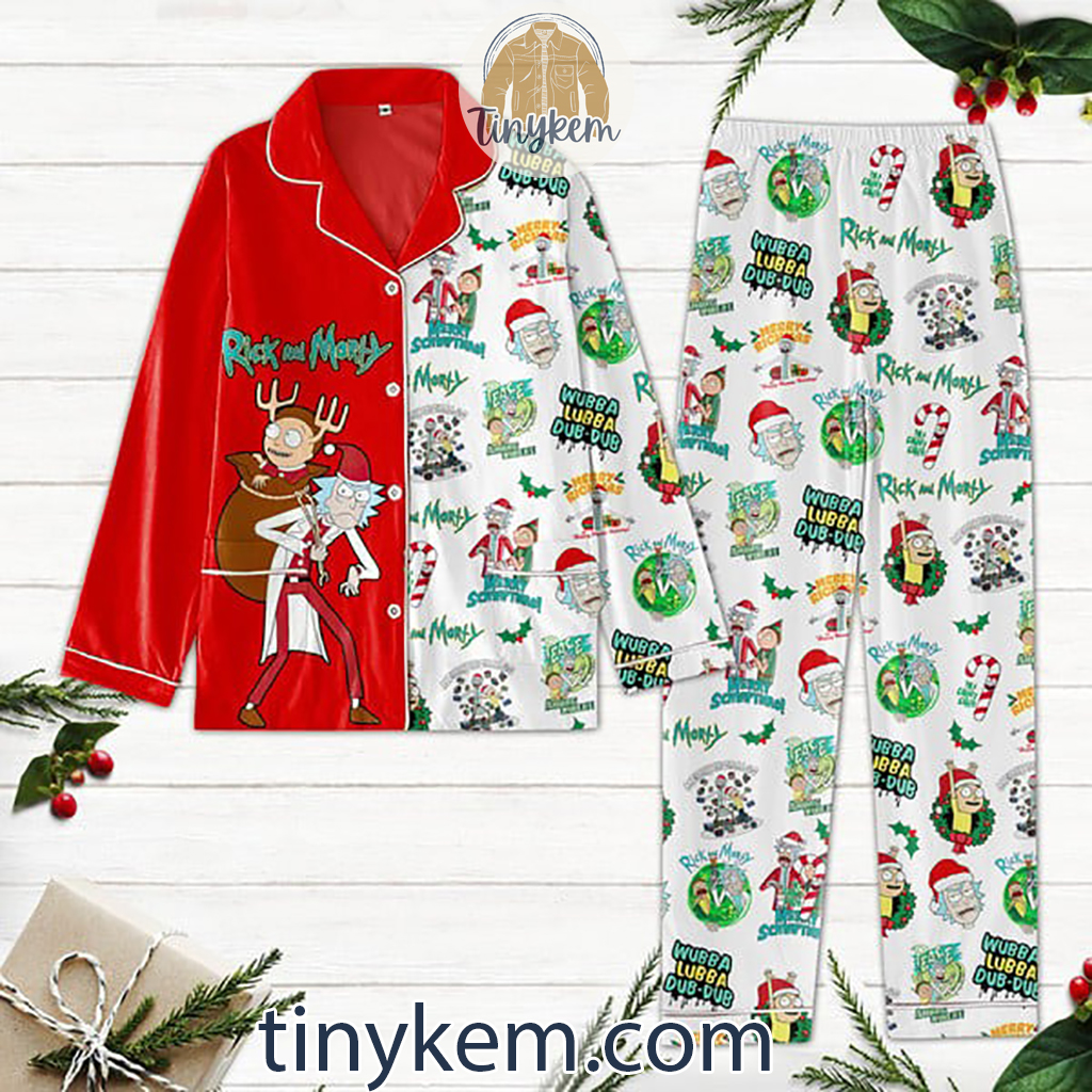 Rick And Morty Christmas Pajamas Set2B1 kUV0u