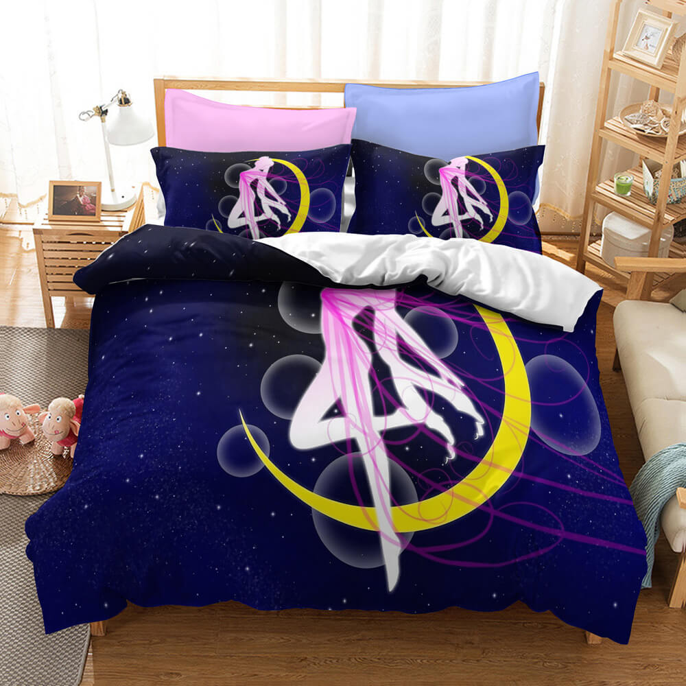 SailorMoonCosplayBeddingSetQuiltDuvetCoversBedSheetsSets 4