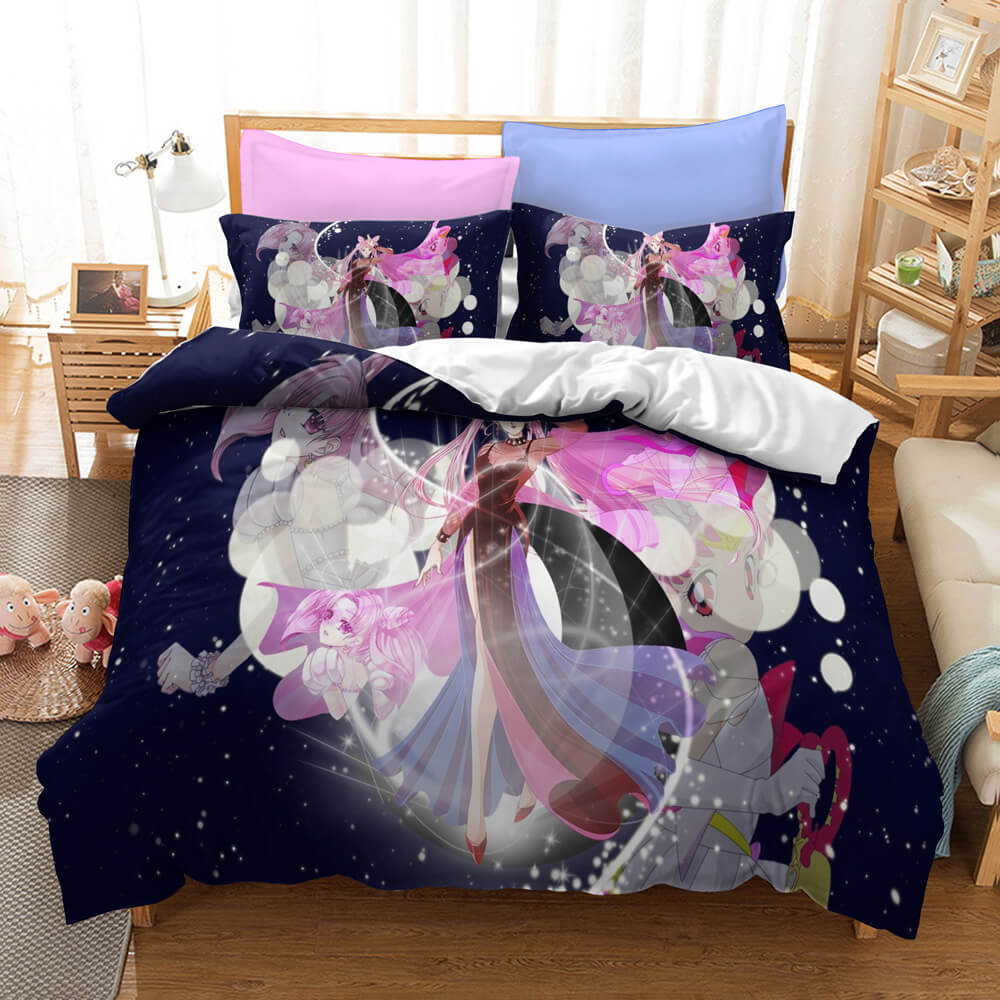 SailorMoonCosplayBeddingSetQuiltDuvetCoversBedSheetsSets 8