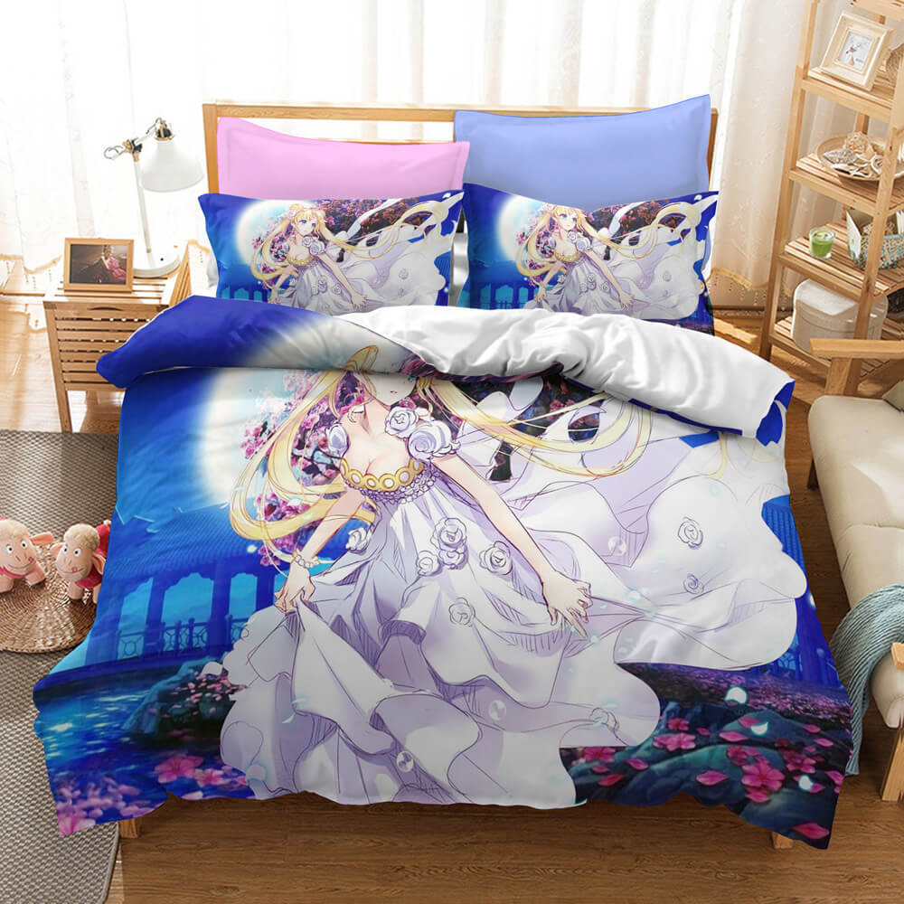 SailorMoonCosplayBeddingSetQuiltDuvetCoversBedSheetsSets 9