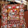 San Francisco 49ers 1944 2024 The Niners 80th Anniversary Fleece Blanket Quilt 1 WMpzu