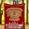 San Francisco 49ers Levis Stadium Fleece Blanket Quilt2B1 x4icq