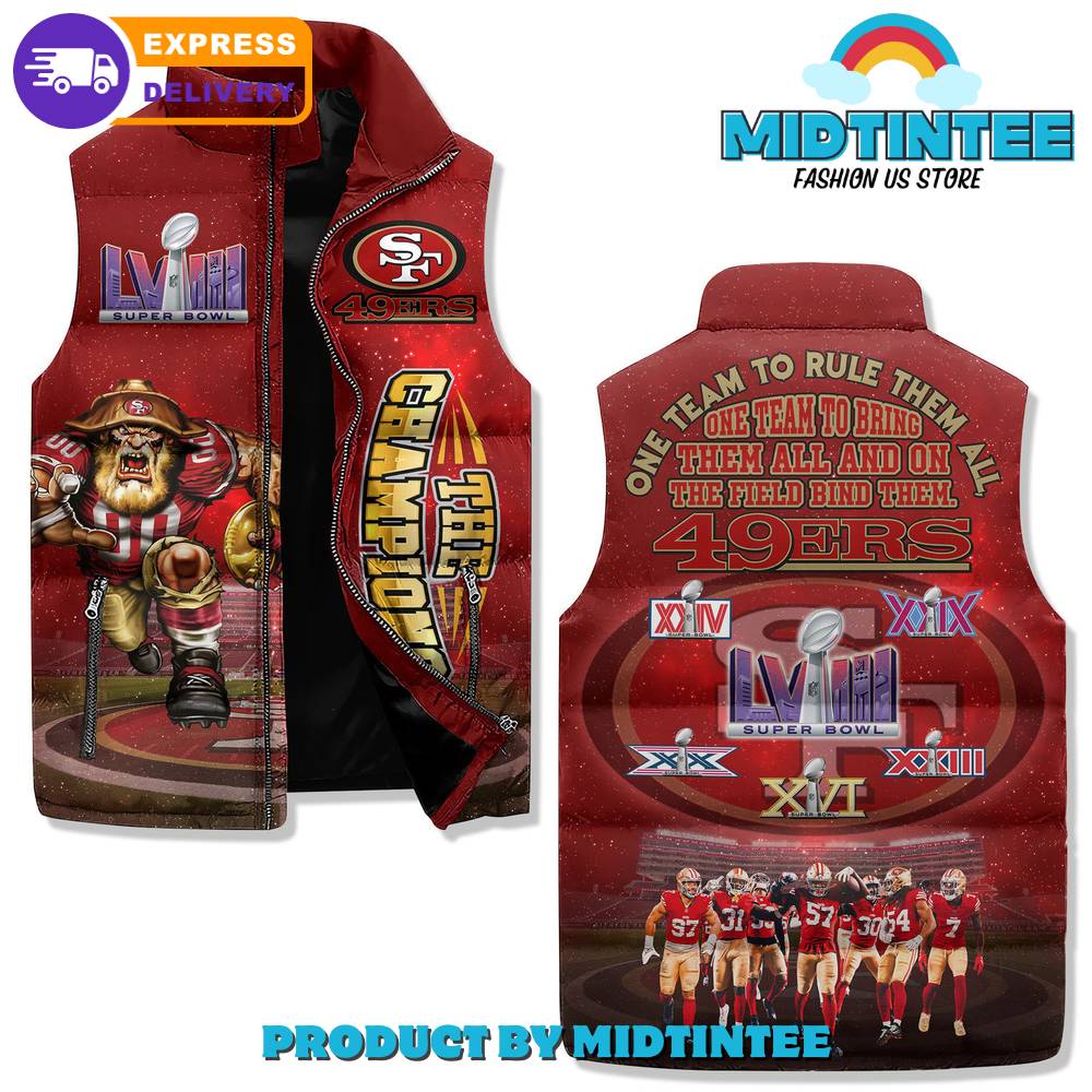 San Francisco 49ers One Time To Rule Them All Cotton Vest 1