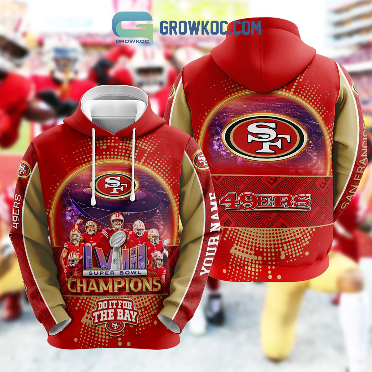 San Francisco 49ers Super Bowl Champions Do It For The Bay Hoodie T Shirt2B1 gG9OF