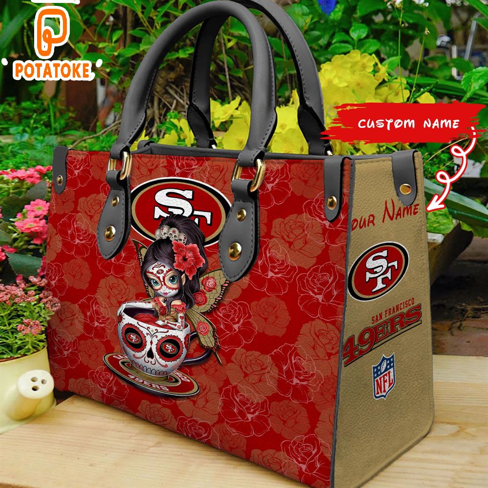 San Francisco ers Sugar Skull Girl Women Leather Hand Bag