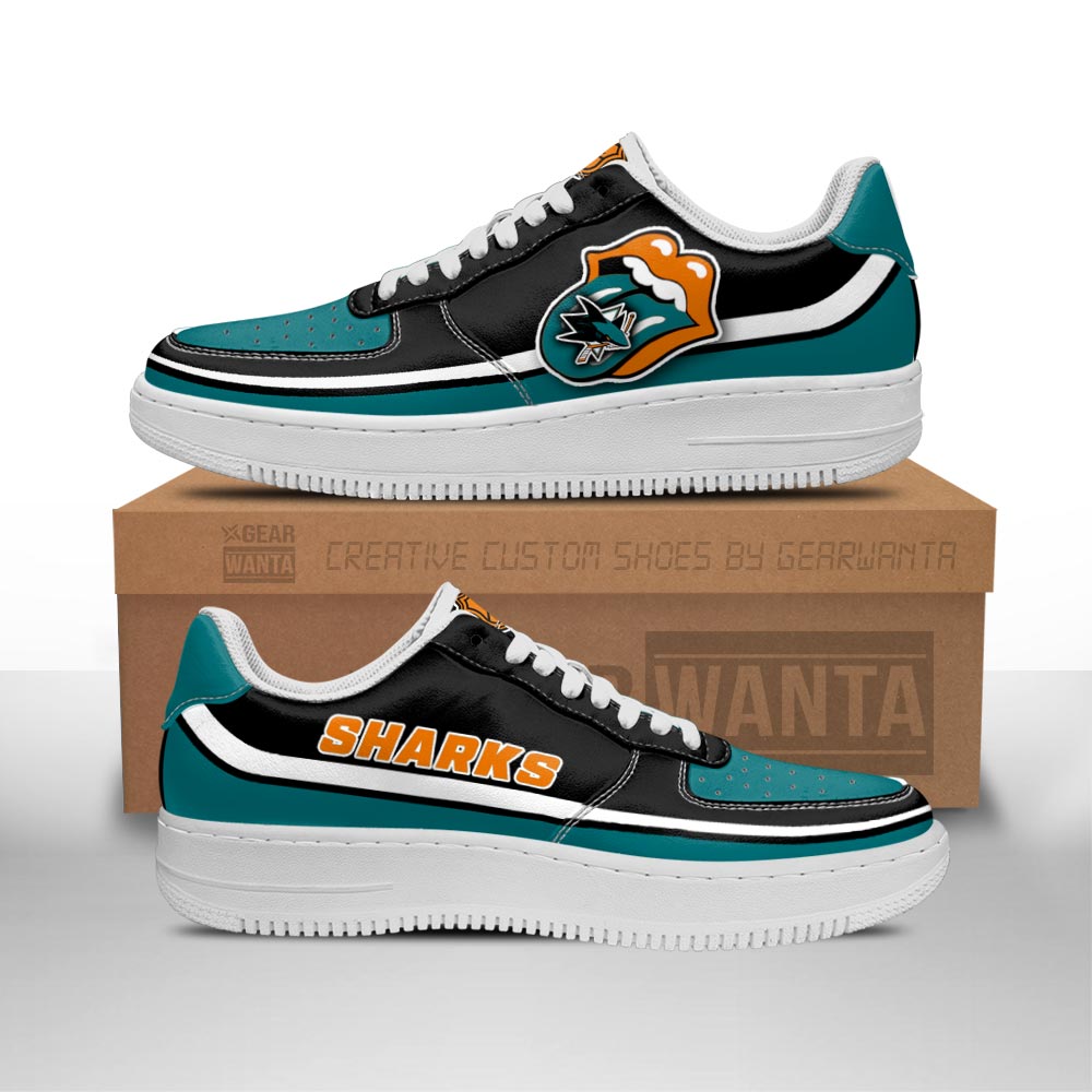 San Jose Sharks Sneakers Custom Force Shoes Sexy Lips For Fans 1 GearWanta