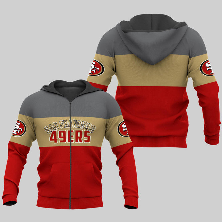 SanFrancisco49ersZipUpHoodiesExtremePulloverHoodie3D 1 1000x